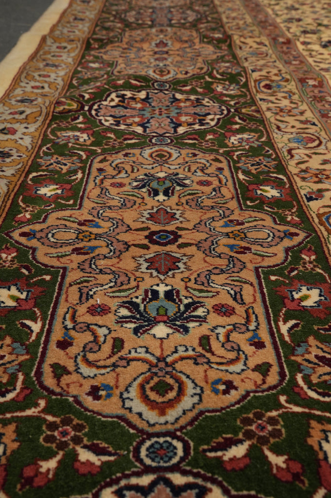 13.6 x 20.7 Authentic Fine Quality Persian Tabriz Rug Iran 400 KPIS Sheik Safi #PIX-17150