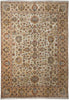 Load image into Gallery viewer, 8.11 x 11.10 Beige and Gold Handmade Agra Rug #F-4167