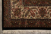 Load image into Gallery viewer, 8.2 x 10.1 Black Mahi Tabriz Handmade Area Rug Wool And Silk #F-4468