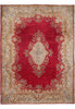 Load image into Gallery viewer, 9 x 12 Persian Kerman Rug Majestic Open Field Red #B-74874