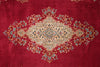 Load image into Gallery viewer, 9 x 12 Persian Kerman Rug Majestic Open Field Red #B-74874