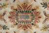 Load image into Gallery viewer, 8.11 x 11.10 Beige and Gold Handmade Agra Rug #F-4167