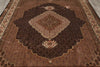 Load image into Gallery viewer, 8.2 x 10.1 Black Mahi Tabriz Handmade Area Rug Wool And Silk #F-4468