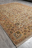 Load image into Gallery viewer, 8.11 x 11.10 Beige and Gold Handmade Agra Rug #F-4167
