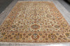 Load image into Gallery viewer, 8.11 x 11.10 Beige and Gold Handmade Agra Rug #F-4167