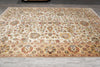 Load image into Gallery viewer, 8.11 x 11.10 Beige and Gold Handmade Agra Rug #F-4167