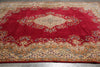 Load image into Gallery viewer, 9 x 12 Persian Kerman Rug Majestic Open Field Red #B-74874