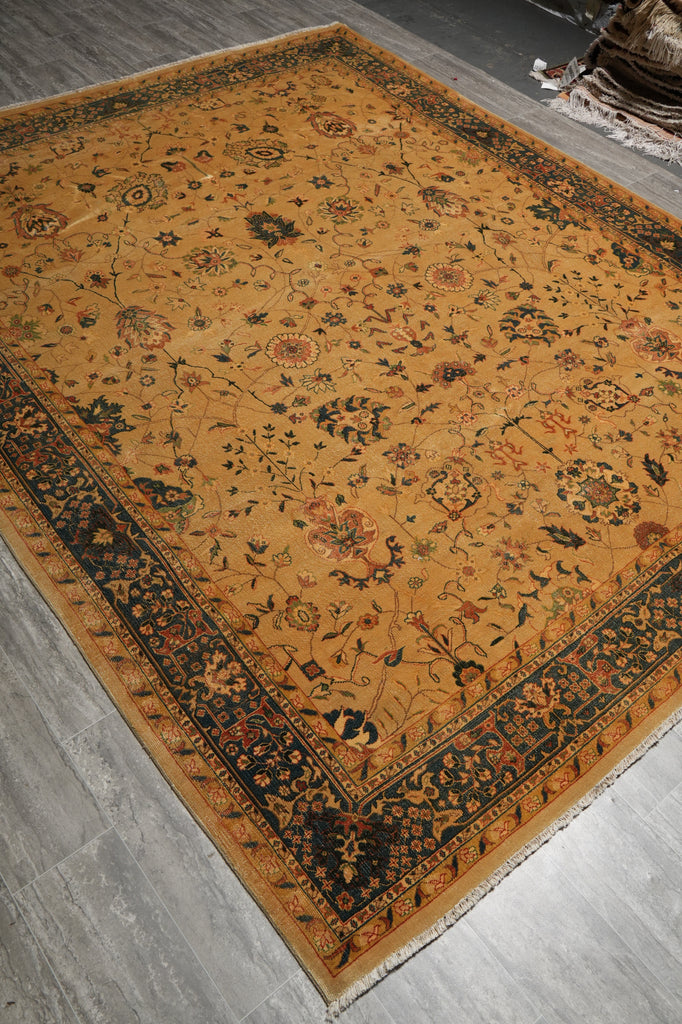 8.1 x 10.1 Quality Nature Wool New Rug-Champaign Low Pile - view 6
