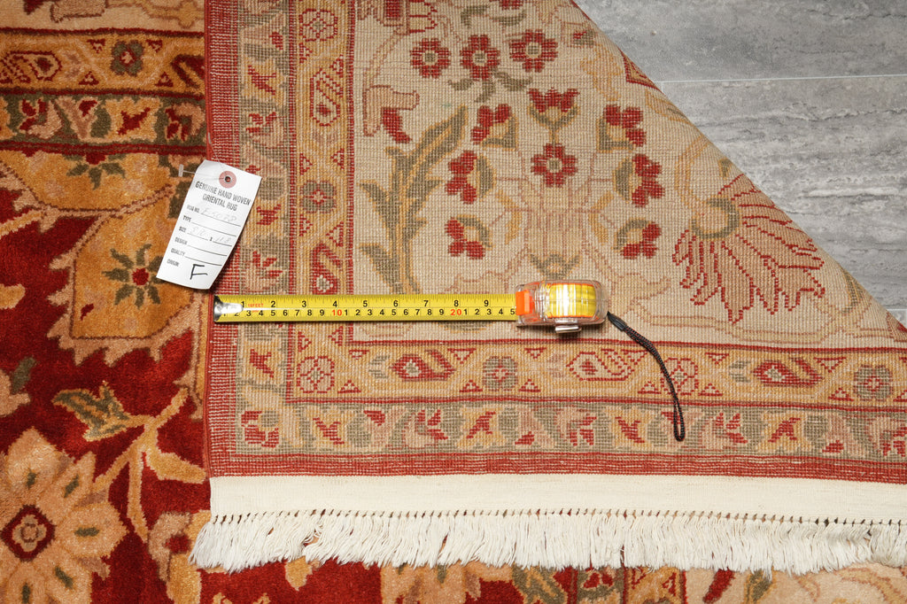 8.10 x 11.8 Quality Zigler Chobi Peshawar Rug Nature Wool - view 15