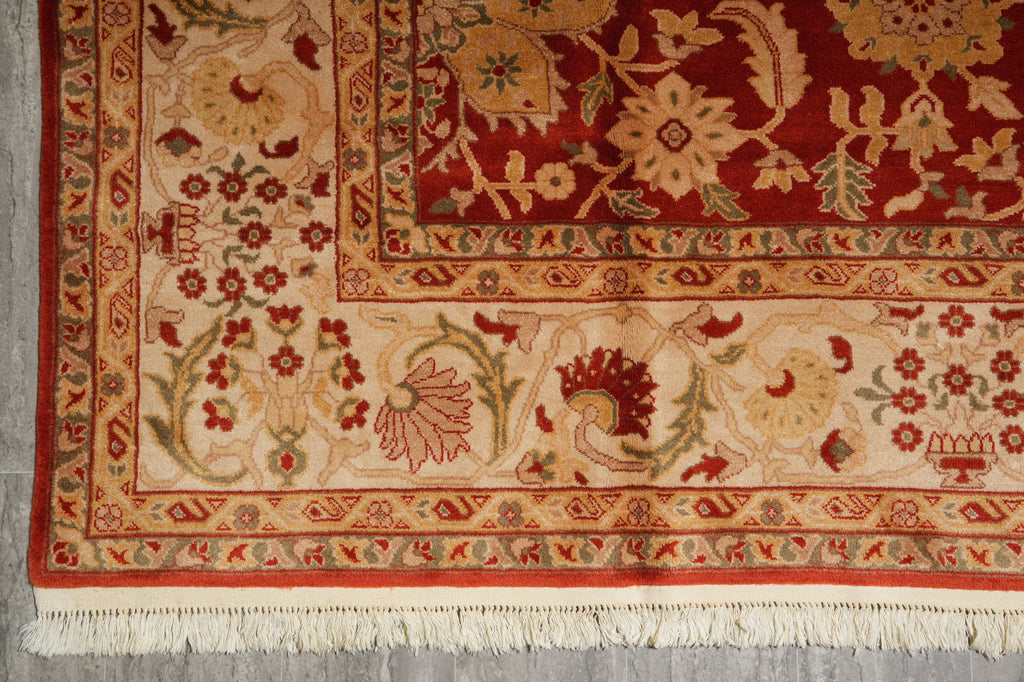 8.10 x 11.8 Quality Zigler Chobi Peshawar Rug Nature Wool - view 14