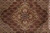 Load image into Gallery viewer, 8.2 x 10.2 earthy Warm Colors High Quality Handmade Wool and Silk Mahi Tabriz Rug #F-4469