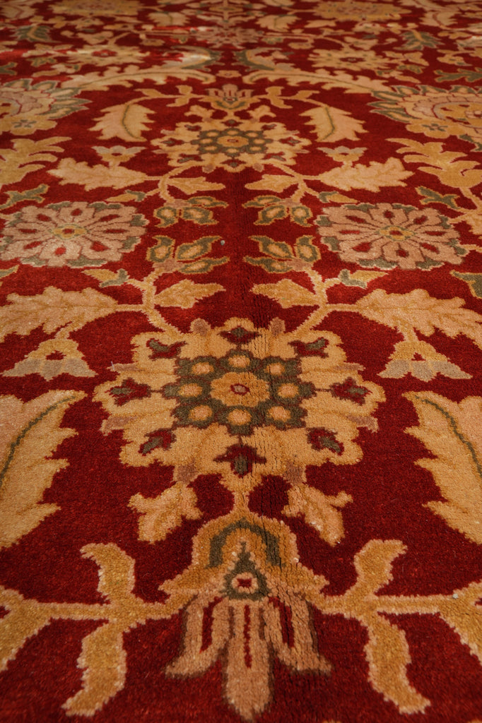 8.10 x 11.8 Quality Zigler Chobi Peshawar Rug Nature Wool - view 9