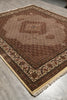 Load image into Gallery viewer, 8.2 x 10.2 earthy Warm Colors High Quality Handmade Wool and Silk Mahi Tabriz Rug #F-4469