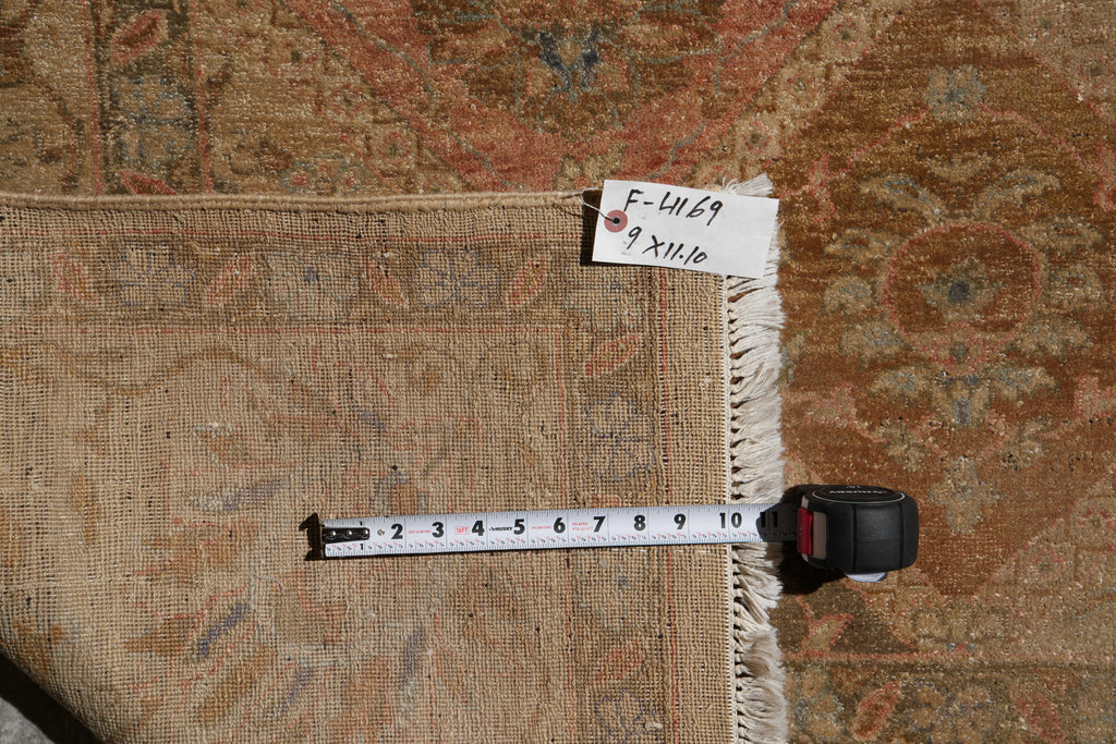 9 x 11.10 Autumn Colors Handmade Rug #F-4169