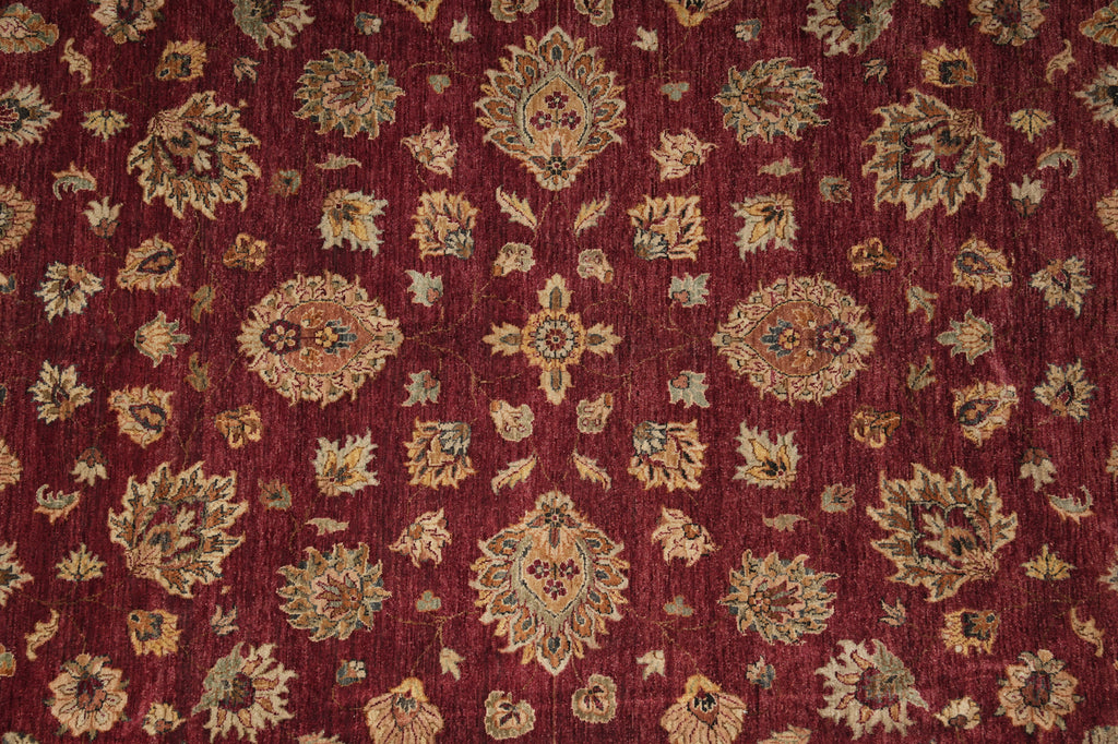 8.11 x 12.1 Hand-knotted Burgundy Quality Jaipur Rug - view 7