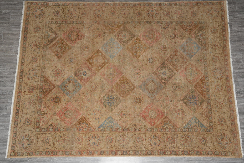 9 x 11.10 Autumn Colors Handmade Rug #F-4169