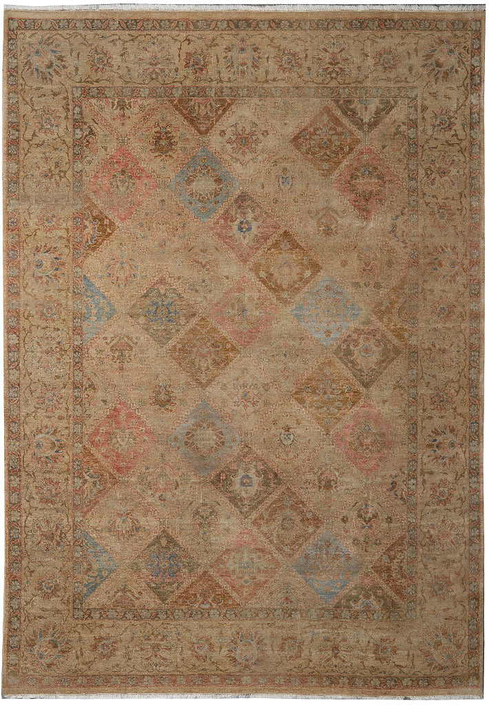 9 x 11.10 Autumn Colors Handmade Rug #F-4169