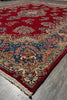 Load image into Gallery viewer, 9 x 12.5 Authentic Persian Kerman Rug Floral Red CLEARANCE SALE  #F-3118