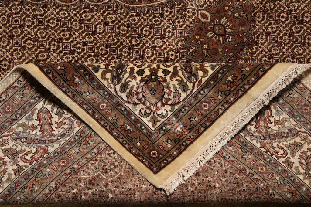 8.3 x 11 Quality Handmade Mahi Tabriz Handmade Rug Wool and Silk #F-4470