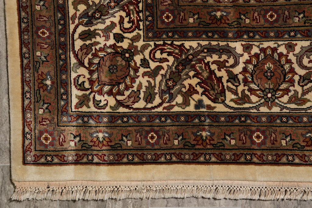 8.3 x 11 Quality Handmade Mahi Tabriz Handmade Rug Wool and Silk #F-4470