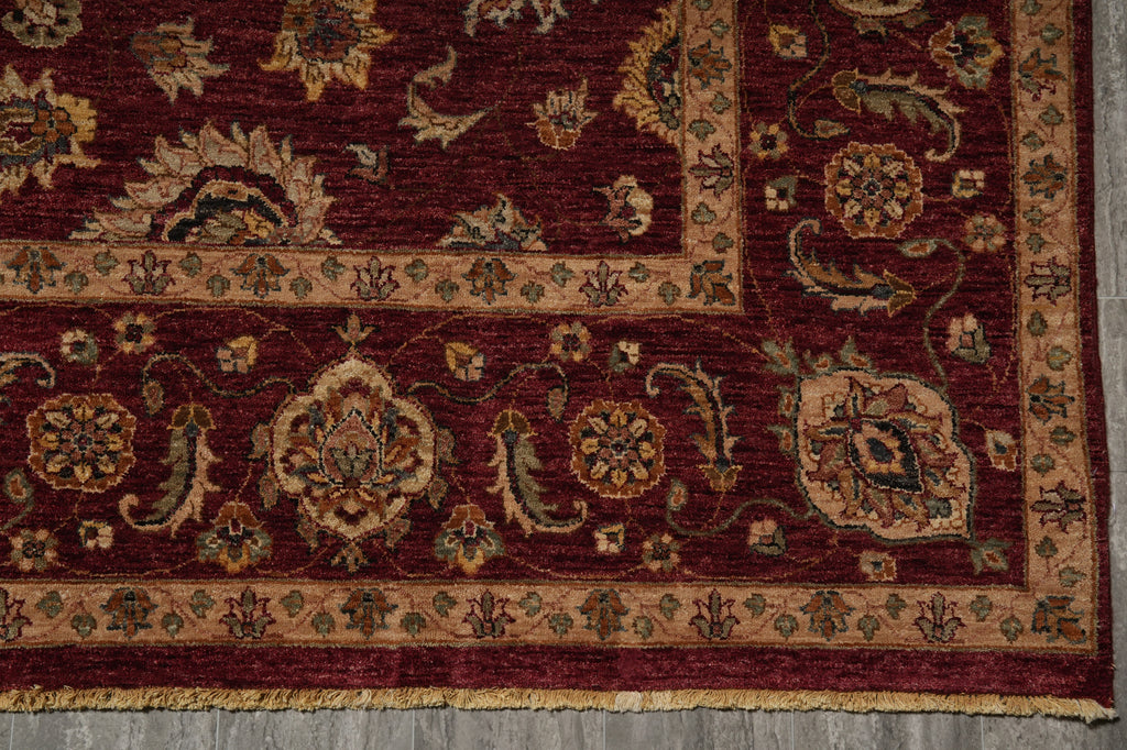 8.11 x 12.1 Hand-knotted Burgundy Quality Jaipur Rug - view 14