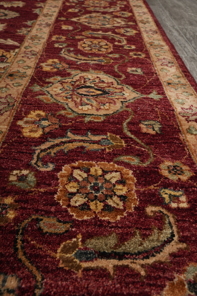 8.11 x 12.1 Hand-knotted Burgundy Quality Jaipur Rug - view 11