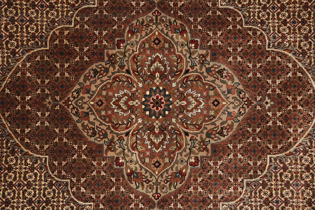 8.3 x 11 Quality Handmade Mahi Tabriz Handmade Rug Wool and Silk #F-4470