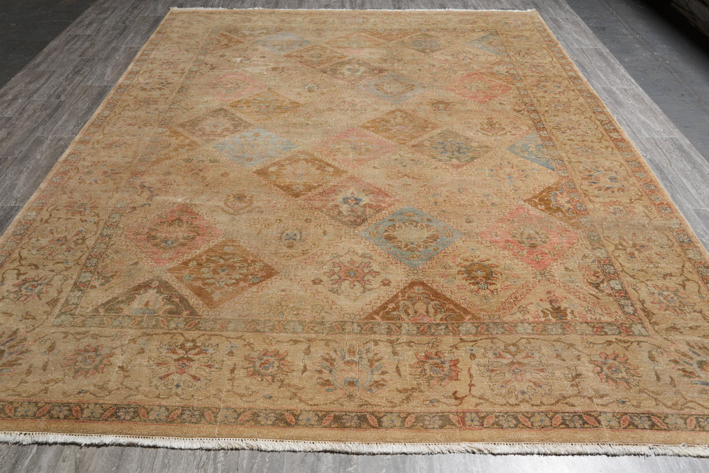 9 x 11.10 Autumn Colors Handmade Rug #F-4169