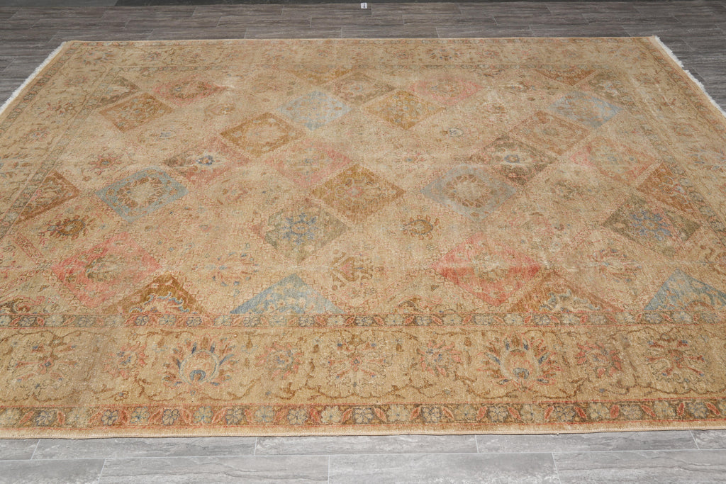 9 x 11.10 Autumn Colors Handmade Rug #F-4169