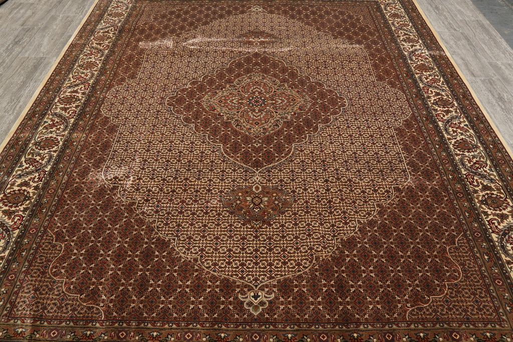 8.3 x 11 Quality Handmade Mahi Tabriz Handmade Rug Wool and Silk #F-4470