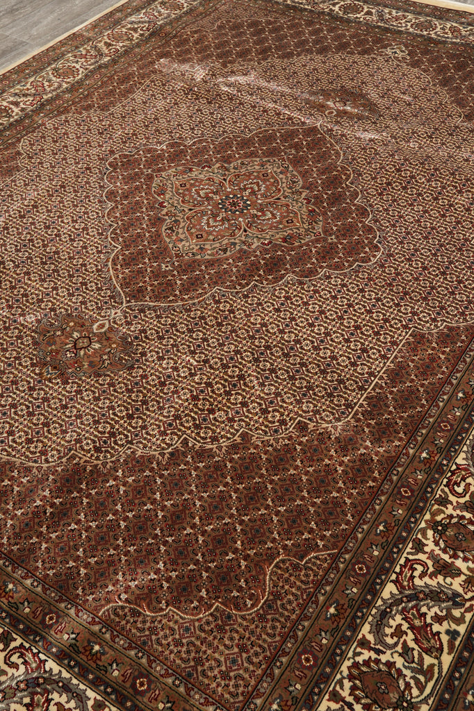 8.3 x 11 Quality Handmade Mahi Tabriz Handmade Rug Wool and Silk #F-4470