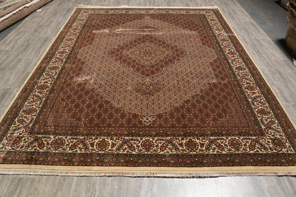 8.3 x 11 Quality Handmade Mahi Tabriz Handmade Rug Wool and Silk #F-4470