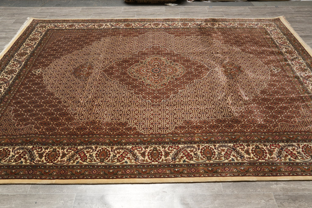 8.3 x 11 Quality Handmade Mahi Tabriz Handmade Rug Wool and Silk #F-4470