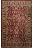 Load image into Gallery viewer, 12 x 18 Quality Hand-knotted Jaipour Rug Burgandy Green Traditional Area Carpet  #F-3119