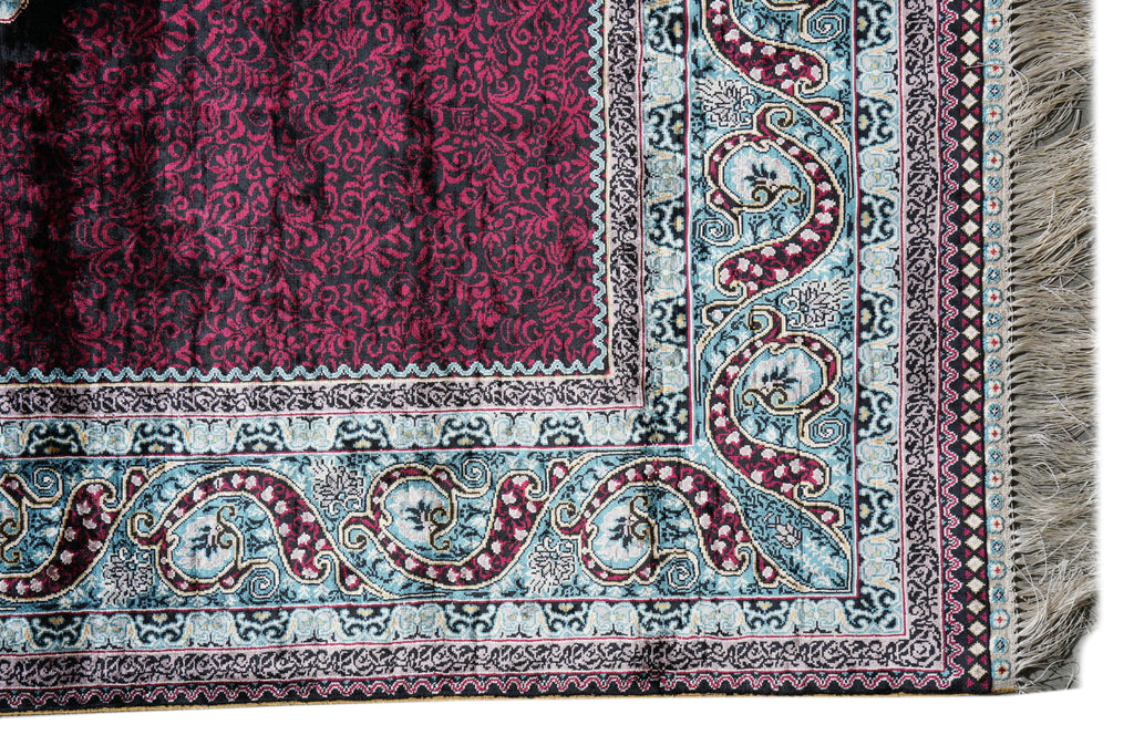 6.0 x 9.5 Handmade Silk Rug   #PIX-59473