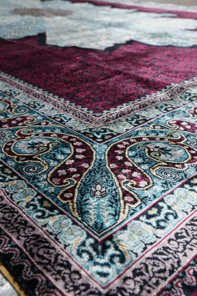 6.0 x 9.5 Handmade Silk Rug   #PIX-59473