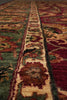 Load image into Gallery viewer, 12 x 18 Quality Hand-knotted Jaipour Rug Burgandy Green Traditional Area Carpet  #F-3119