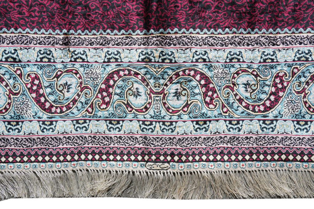 6.0 x 9.5 Handmade Silk Rug   #PIX-59473