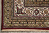 Load image into Gallery viewer, 8 x 10 High Quality Soft Wool and Silk Handmade Rug Mahi Tabriz Herati Ruby Red #F-4472