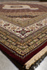 Load image into Gallery viewer, 8 x 10 High Quality Soft Wool and Silk Handmade Rug Mahi Tabriz Herati Ruby Red #F-4472