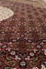Load image into Gallery viewer, 8 x 10 High Quality Soft Wool and Silk Handmade Rug Mahi Tabriz Herati Ruby Red #F-4472