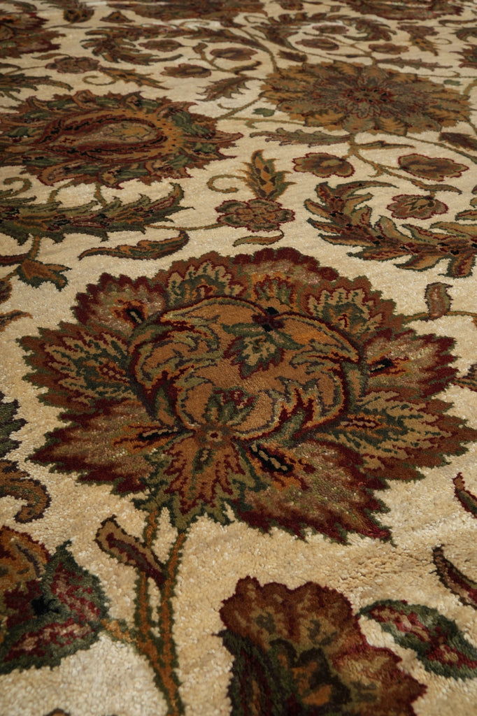 9 x 12.2 Hand-knotted Quality Jaipur Rug Ivory Sage - view 10