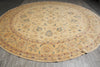 Load image into Gallery viewer, 13 x 13 feet Round Chobi Peshawar Zigler Rug Natural Wool #F-3120
