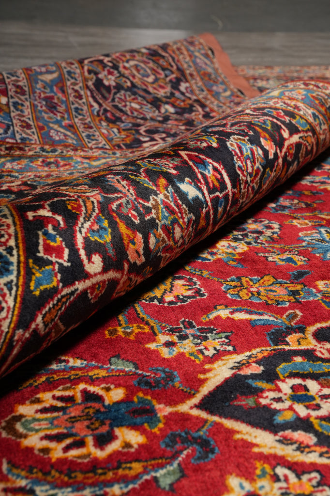 9.6 x 15 Quality Persian Kashan Rug Hand-knotted Iran #PIX-8004
