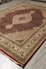 Load image into Gallery viewer, 8.2 x 10 Quality Handmade Wool and Silk Tabriz Mahi Rug Pomegranate Red #F-4473