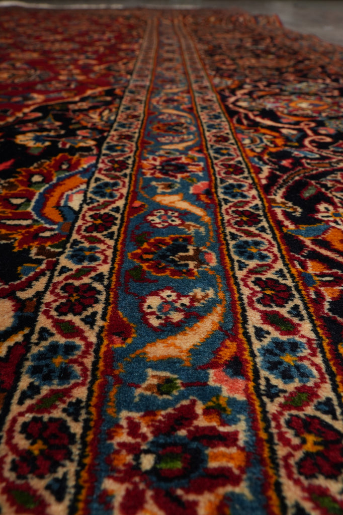 9.6 x 15 Quality Persian Kashan Rug Hand-knotted Iran #PIX-8004