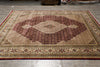 Load image into Gallery viewer, 8.2 x 10 Quality Handmade Wool and Silk Tabriz Mahi Rug Pomegranate Red #F-4473