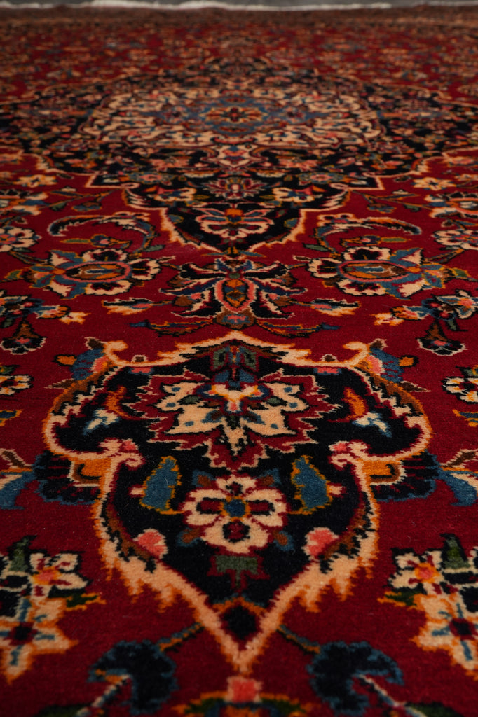 9.6 x 15 Quality Persian Kashan Rug Hand-knotted Iran #PIX-8004