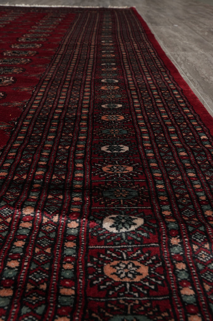 8 x 9 Feet Squarish Bokhara Rug Hand-Knotted Pakistan #F-3121