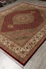 Load image into Gallery viewer, 8 x 9.10 High Quality Wool And Silk Dense Weave Tabriz Mahi Rug Ruby Red #F-4474